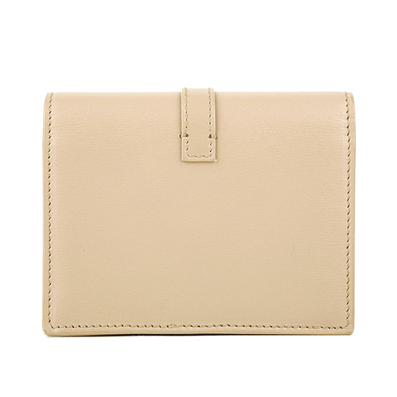 Saint Laurent Sulpice Card Case Leather Beige - Picture 2 of 7